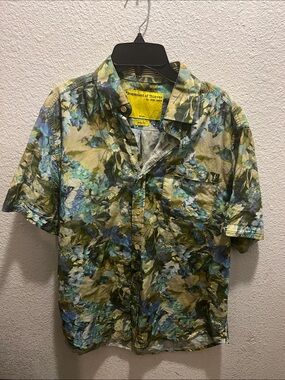 Descendant of Thieves Men's Green & Blue Floral Button-Down Shirt